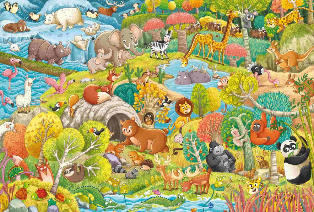100 Teile Schmidt Spiele Kinder Puzzle Füchse & Freunde 55778
