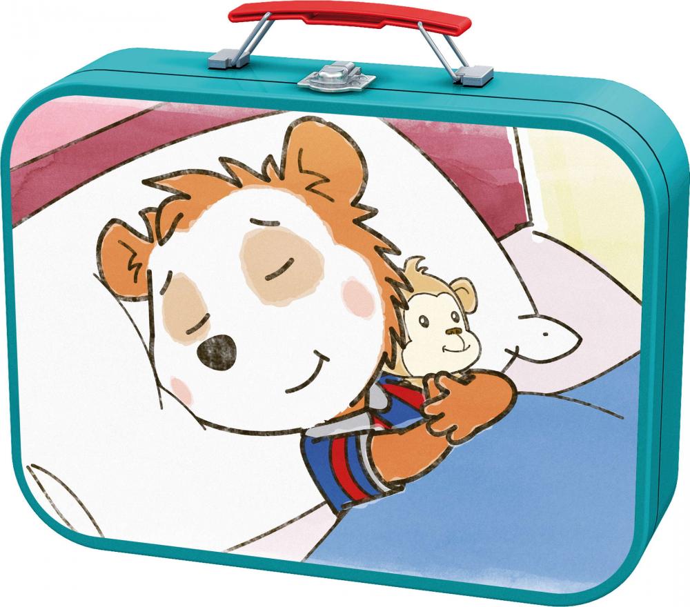 2 x 26 + 2 x 48 Teile Schmidt Spiele Kinder Puzzle Bobo Siebenschläfer Puzzle-Box Metallkoffer 55892