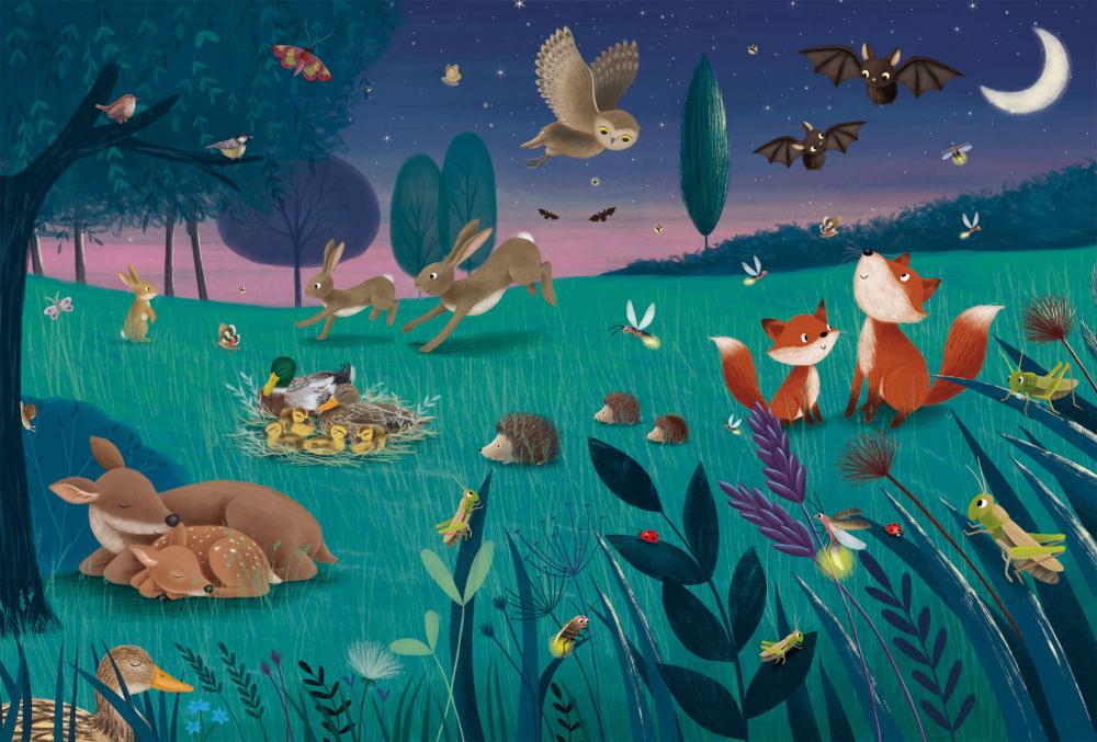 3 x 24 Teile Schmidt Spiele Kinder Puzzle Wald & Wiesentiere 56581