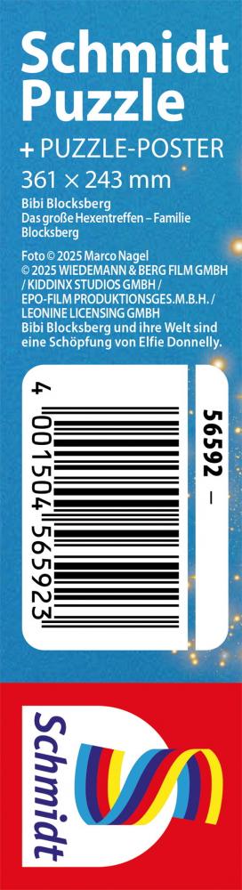 100 Teile Schmidt Spiele Kinder Puzzle Bibi Blocksberg große Hexentreffen Familie Blocksberg 56592