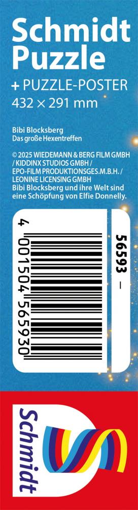 150 Teile Schmidt Spiele Kinder Puzzle Bibi Blocksberg Das große Hexentreffen 56593