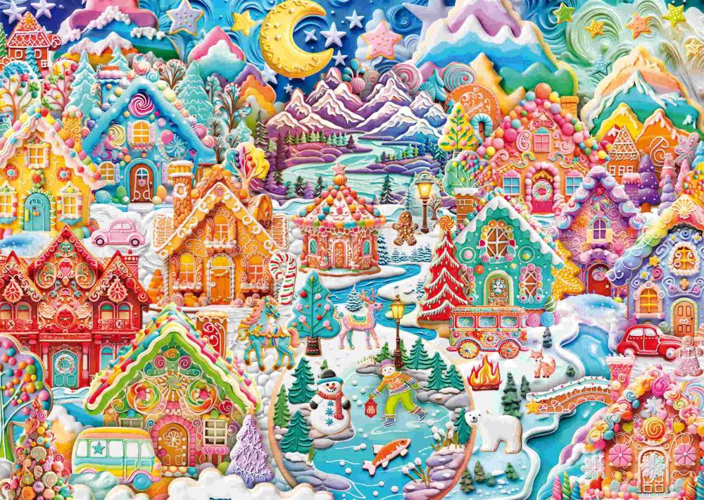 1000 Teile Schmidt Spiele Puzzle Weihnachtliche Knusperhäuschen 58064