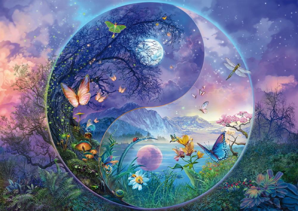 1000 Teile Schmidt Spiele Puzzle Silvia Christoph Yin & Yang Fantastiche Insektenwelt 58593