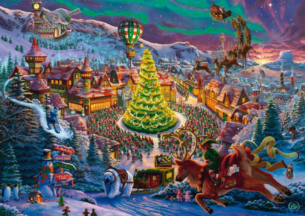 1000 Teile Schmidt Spiele Puzzle Zac Kinkade Santas Nordpol 58609