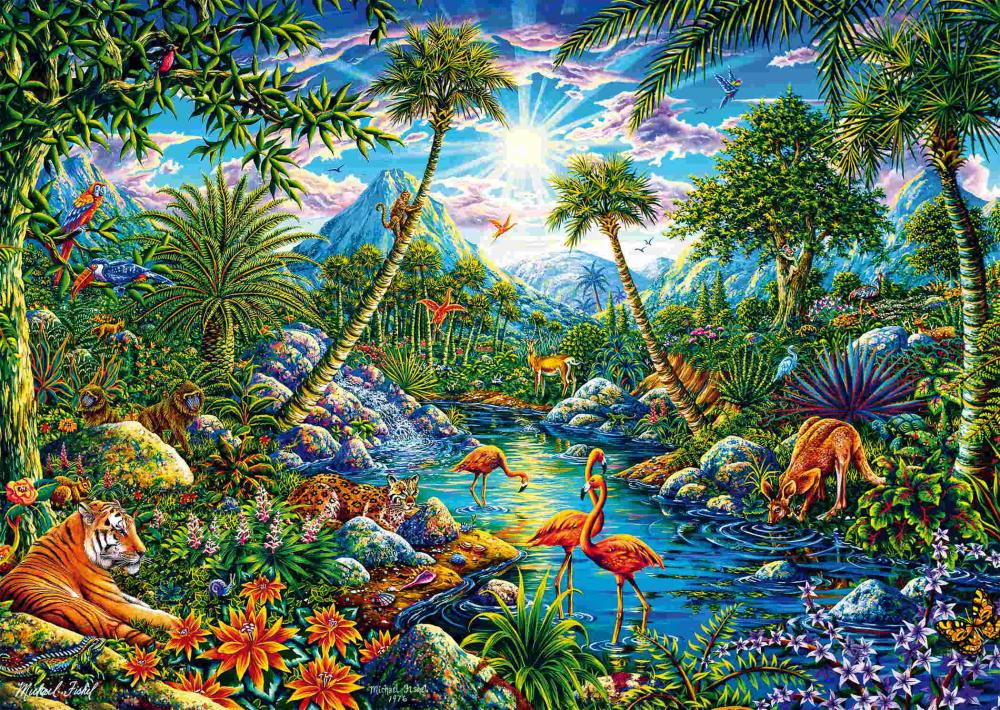 1000 Teile Schmidt Spiele Puzzle Michael Fishel Inselparadies 58611