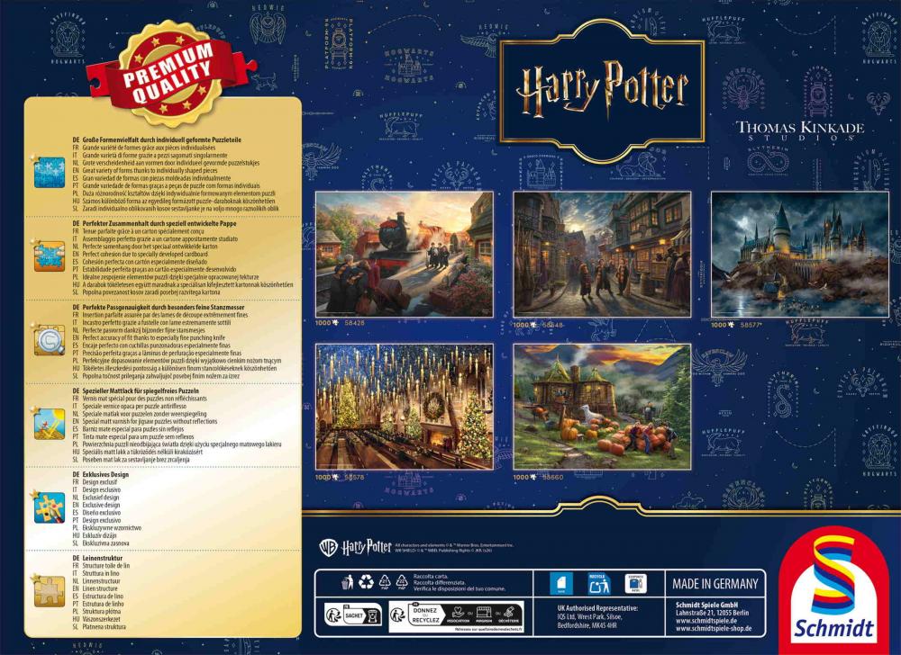 1000 Teile Schmidt Spiele Puzzle Thomas Kinkade Harry Potter Hagrid‘s Hut 58660