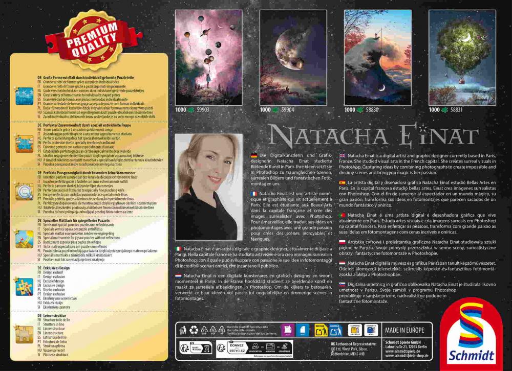 1000 Teile Schmidt Spiele Puzzle Natacha Einat Himmelwärts 58831