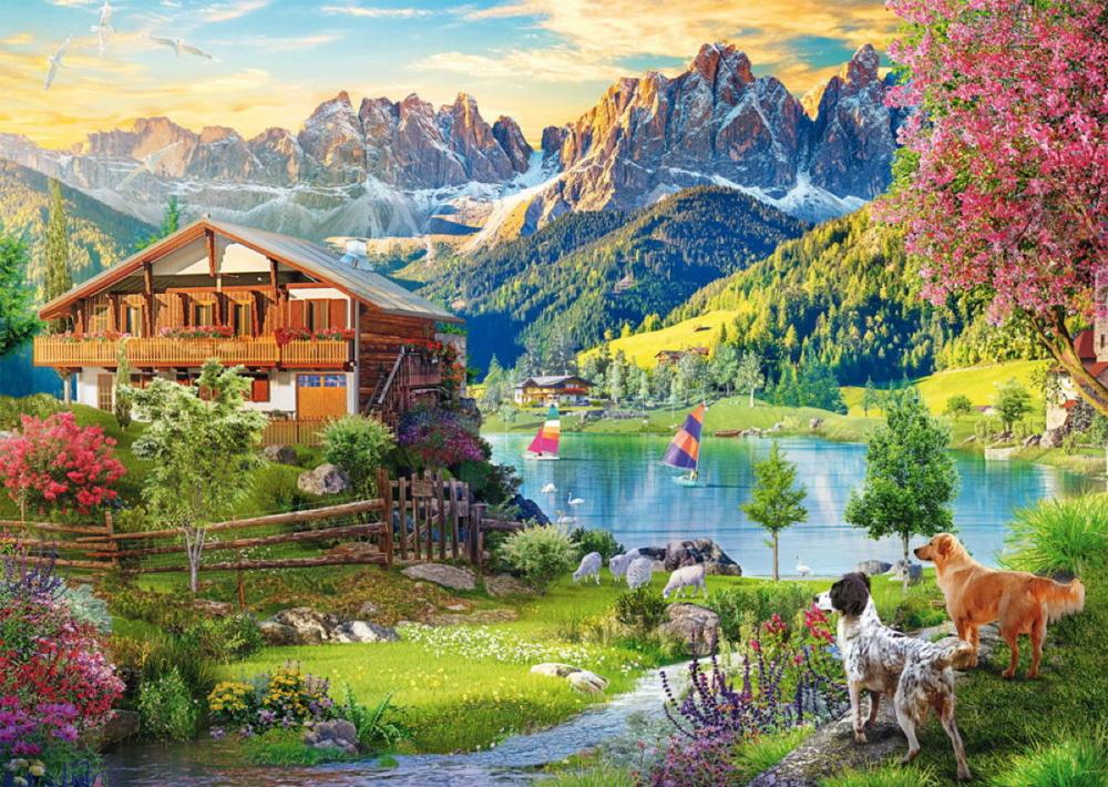1000 Teile Schmidt Spiele Puzzle Erholung in den Dolomiten 58886
