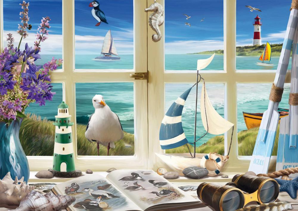 1000 Teile Schmidt Spiele Puzzle Studie am Meer 58894