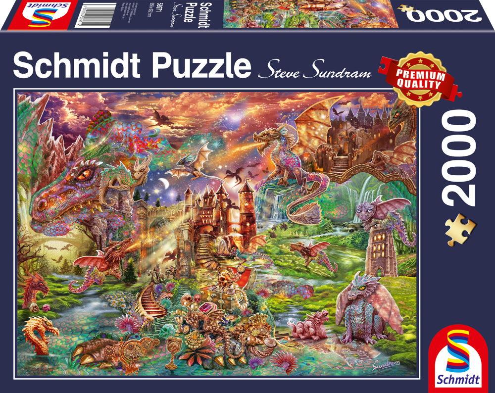 2000 Teile Schmidt Spiele Puzzle Der Schatz der Drachen 58971
