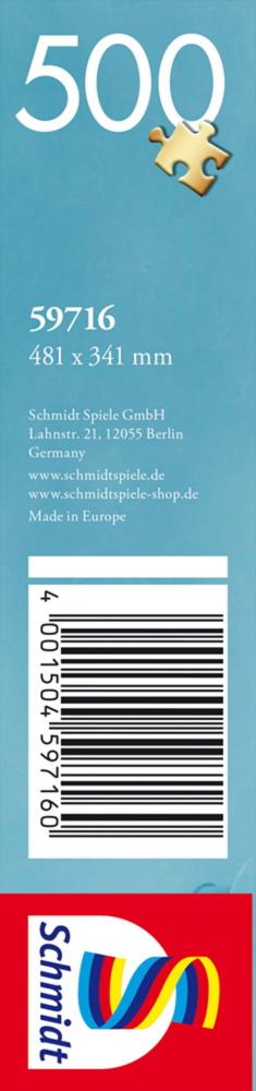 500 Teile Schmidt Spiele Puzzle Leuchtturm am Felsen 59716