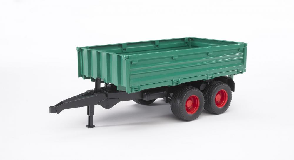 Bruder Spielfahrzeug Landwirtschaft Tandemachs-Transportanhänger mit Aufsteckbordwand 02010