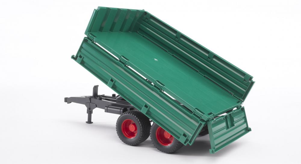 Bruder Spielfahrzeug Landwirtschaft Tandemachs-Transportanhänger mit Aufsteckbordwand 02010