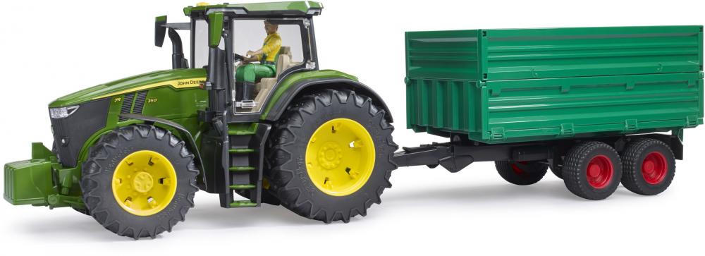 Bruder Spielfahrzeug Landwirtschaft Tandemachs-Transportanhänger mit Aufsteckbordwand 02010