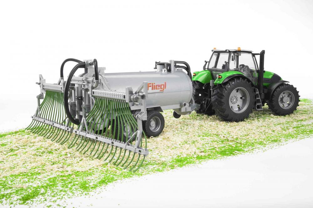 Bruder Spielfahrzeug Landwirtschaft Anhänger Fliegl Fassanhänger mit Schleppschlauchverteiler 2020