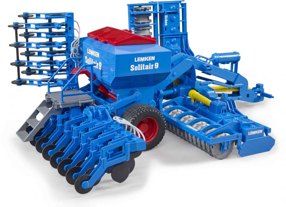 Bruder Spielfahrzeug Landwirtschaft Anhänger LEMKEN Solitair 9 Saatkombination 02026