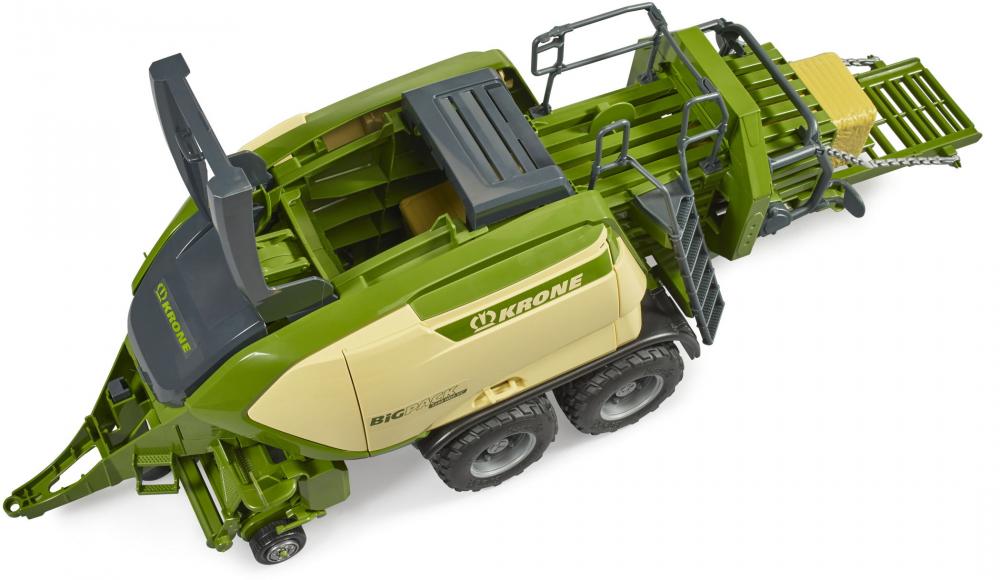 Bruder Spielfahrzeug Landwirtschaft Anhänger Krone BiG Pack 1290 HDP VC mit 2 Quaderballen 02033