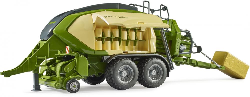 Bruder Spielfahrzeug Landwirtschaft Anhänger Krone BiG Pack 1290 HDP VC mit 2 Quaderballen 02033