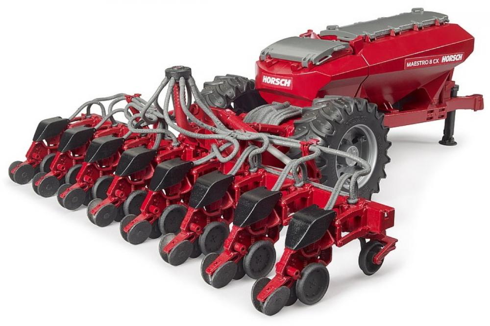 Bruder Spielfahrzeug Landwirtschaft Anhänger Horsch Einzelkornsämaschine Maestro 8CX 02037