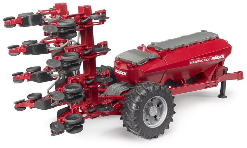 Bruder Spielfahrzeug Landwirtschaft Anhänger Horsch Einzelkornsämaschine Maestro 8CX 02037