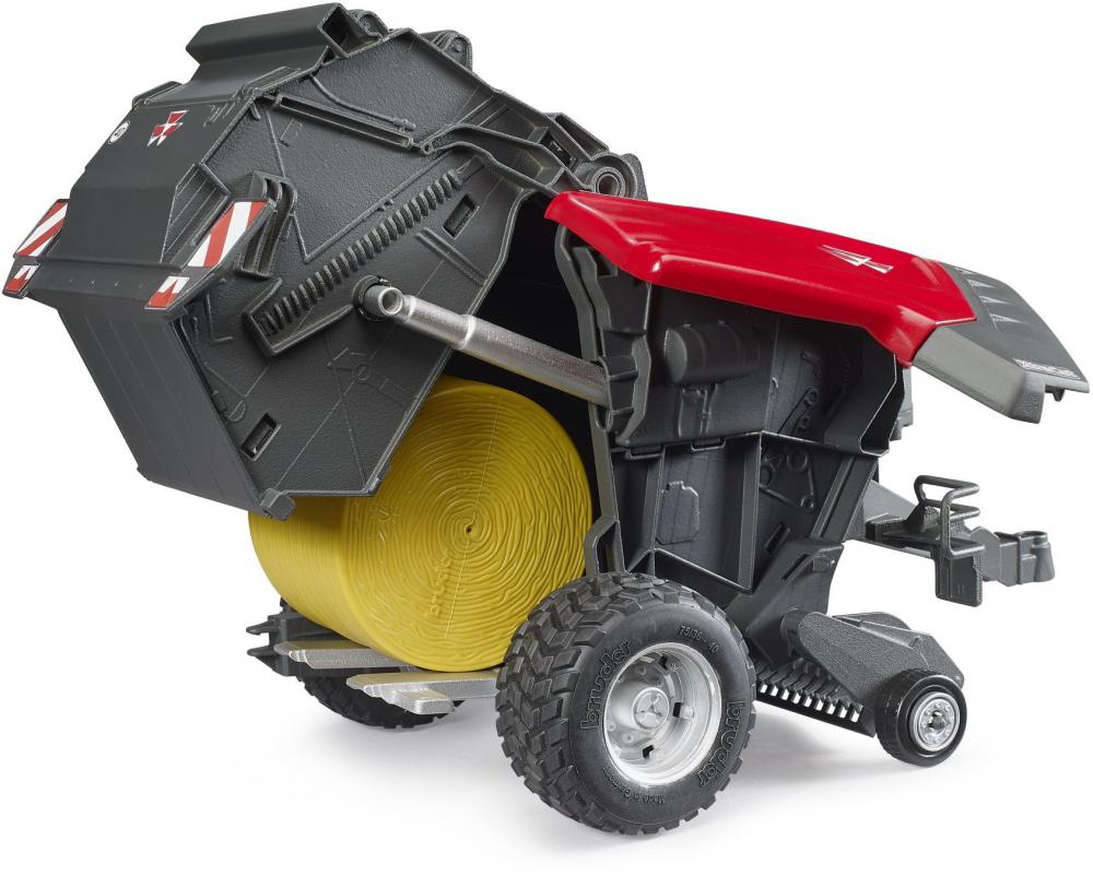 Bruder Spielfahrzeug Landwirtschaft Anhänger Massey Ferguson Rundballenpresse RB 4180V 02039