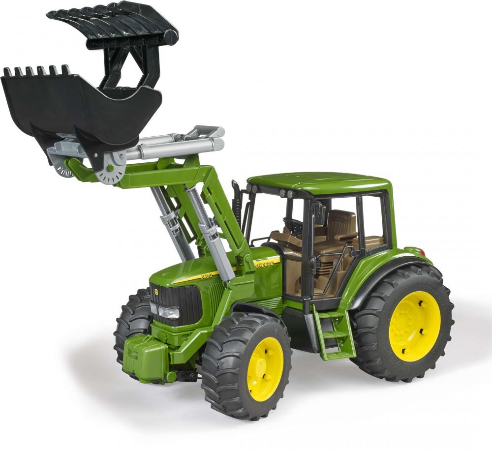 Bruder Spielfahrzeug Landwirtschaft Traktor John Deere 6920 mit Frontlader 02052