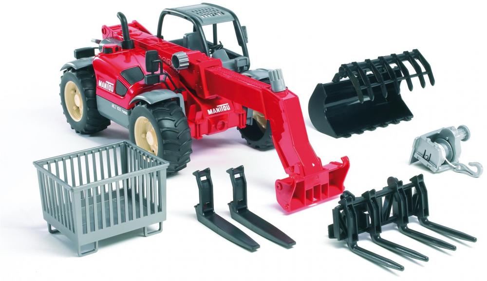 Bruder Spielfahrzeug Baustelle Lader Manitou Teleskoplader MLT 633 02125