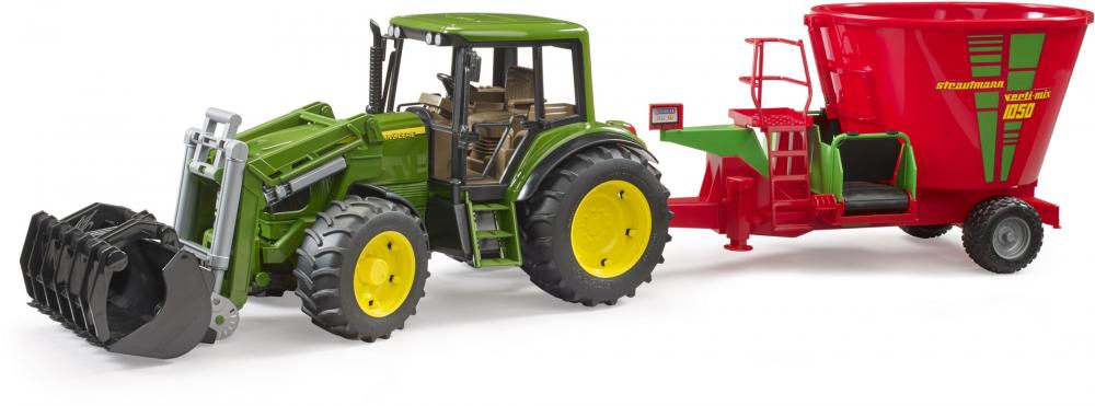 Bruder Spielfahrzeug Landwirtschaft Anhänger Strautmann Verti-Mix 1050 Futtermischwagen 02127