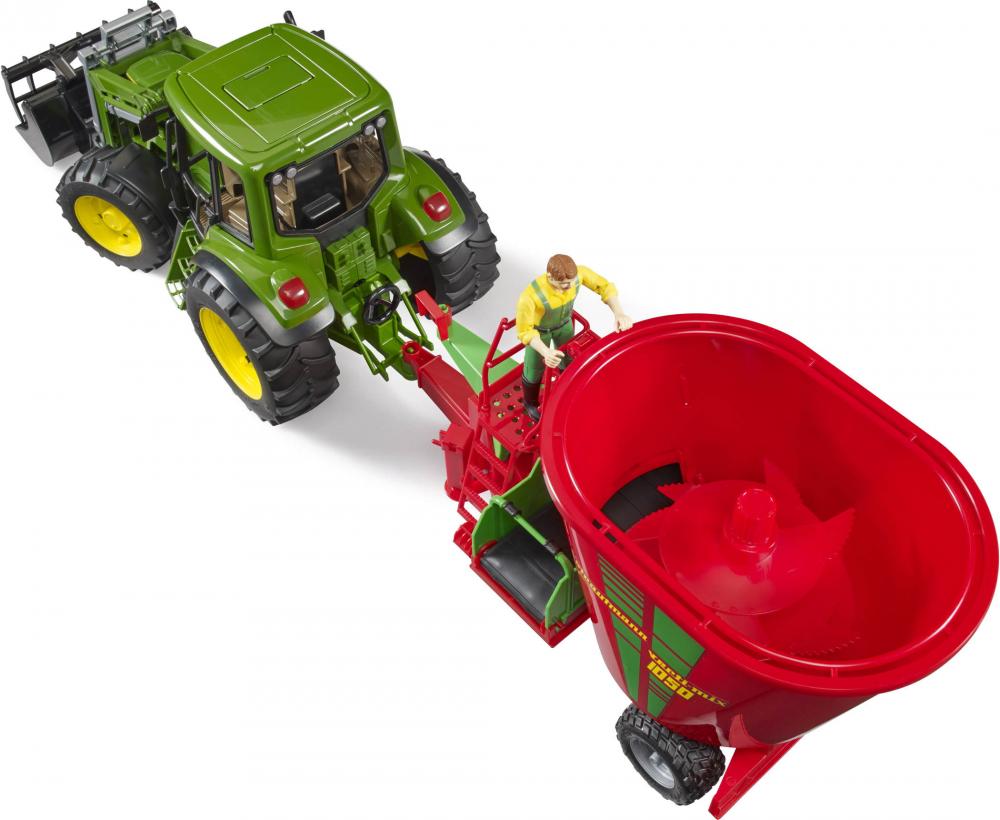 Bruder Spielfahrzeug Landwirtschaft Anhänger Strautmann Verti-Mix 1050 Futtermischwagen 02127