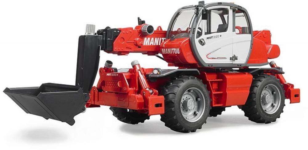 Bruder Spielfahrzeug Baustelle Lader Manitou Teleskopstapler MRT 2150 mit Zubehör 02129