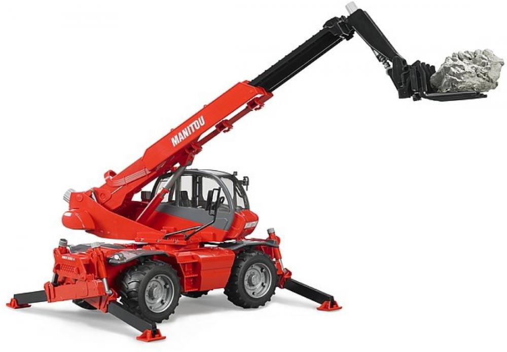 Bruder Spielfahrzeug Baustelle Lader Manitou Teleskopstapler MRT 2150 mit Zubehör 02129
