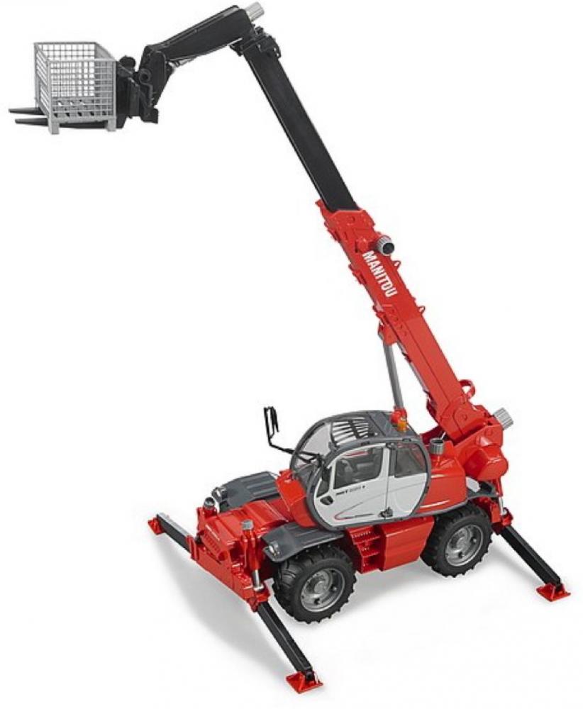 Bruder Spielfahrzeug Baustelle Lader Manitou Teleskopstapler MRT 2150 mit Zubehör 02129