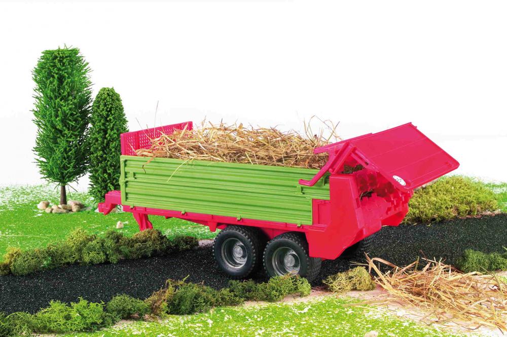 Bruder Spielfahrzeug Landwirtschaft Anhänger Stalldungstreuer 02209