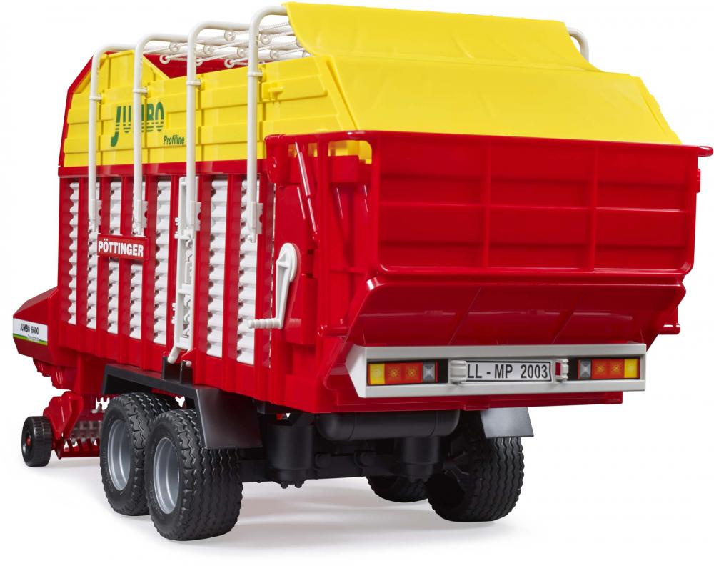 Bruder Spielfahrzeug Landwirtschaft Anhänger Pöttinger Jumbo 6600 Profiline Ladewagen 02214