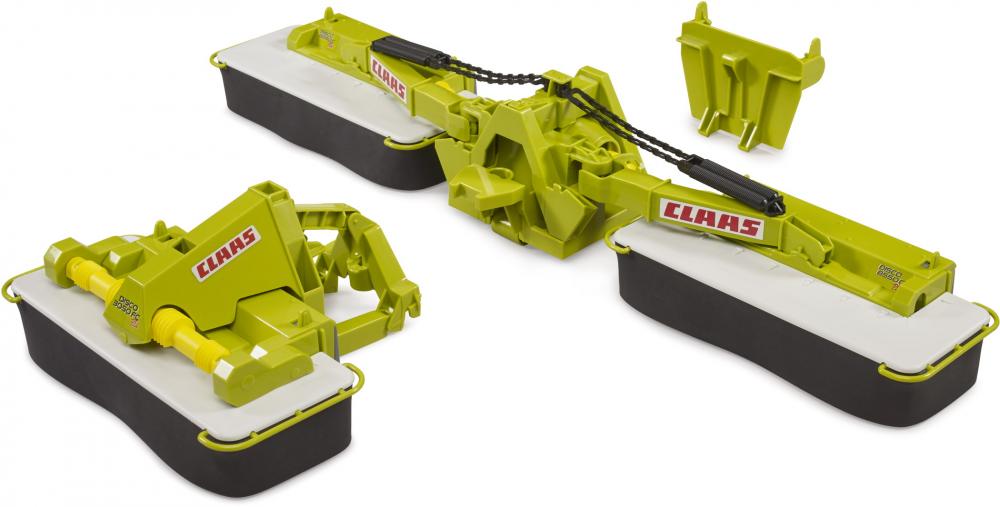 Bruder Spielfahrzeug Landwirtschaft Anhänger Claas Disco 8550 C Plus Dreifach-Mähwerk 02218
