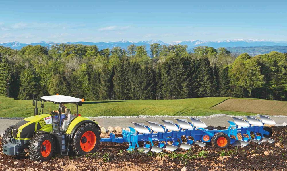Bruder Spielfahrzeug Landwirtschaft Anhänger LEMKEN Aufsattel-Drehpflug Vari-Titan 02250