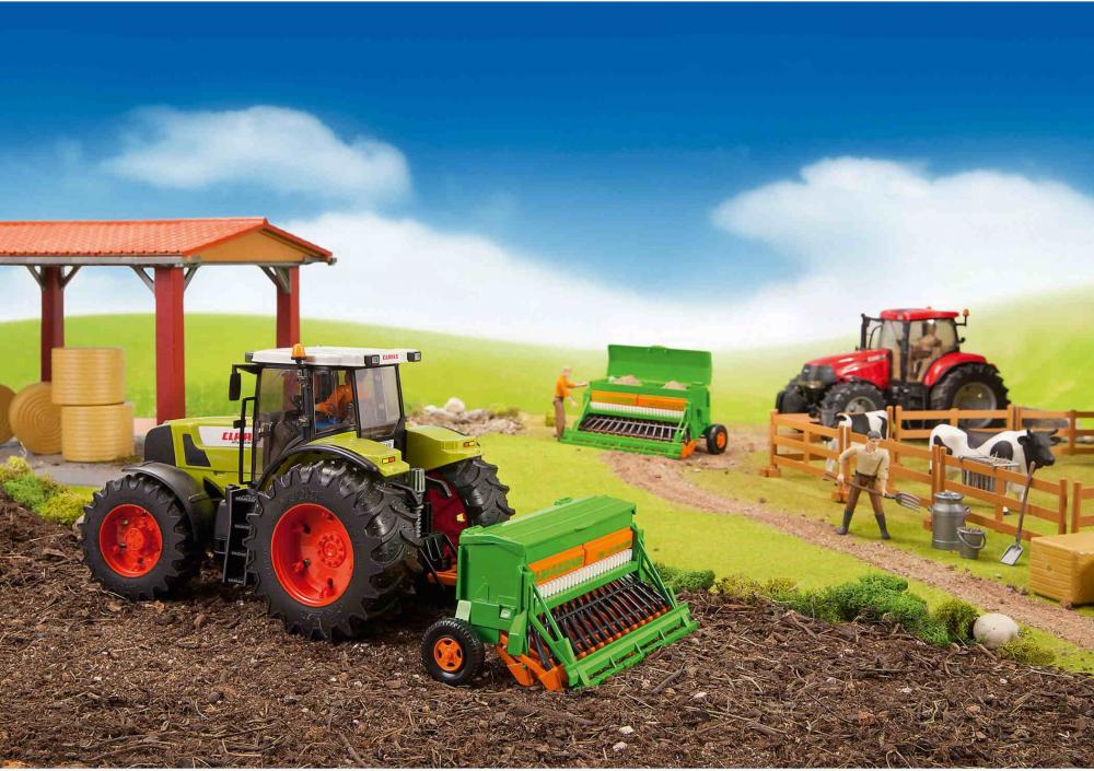 Bruder Spielfahrzeug Landwirtschaft Anhänger Zubehör: Amazone Sämaschine 02330