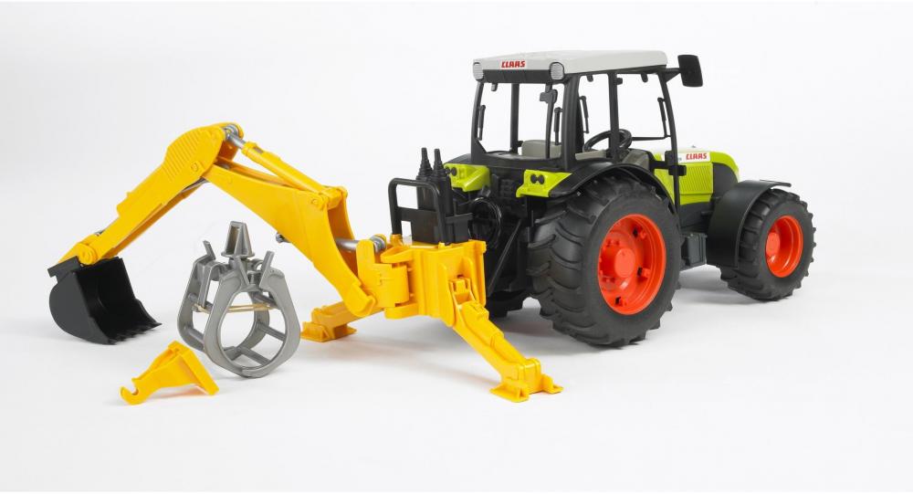 Bruder Spielfahrzeug Landwirtschaft Traktor Zubehör: Heckbagger mit Greifer 02338