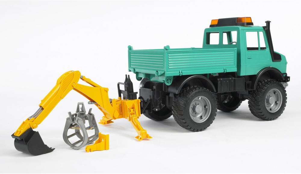 Bruder Spielfahrzeug Landwirtschaft Traktor Zubehör: Heckbagger mit Greifer 02338