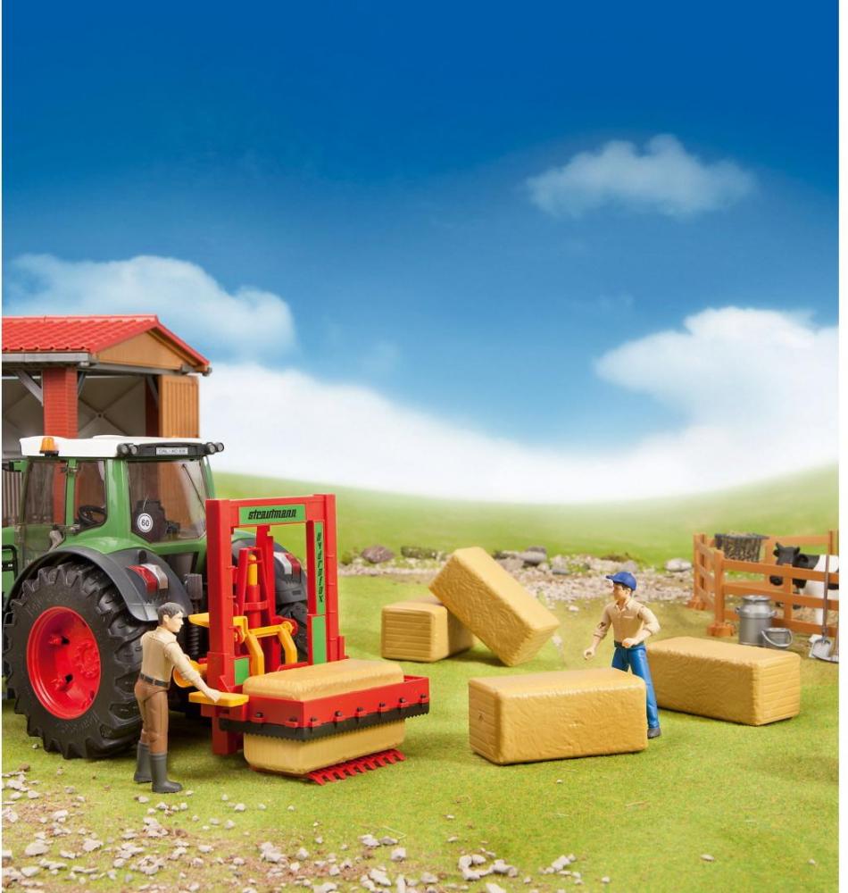 Bruder Spielfahrzeug Landwirtschaft Erntemaschine Zubehör: 4 Quaderballen 02342