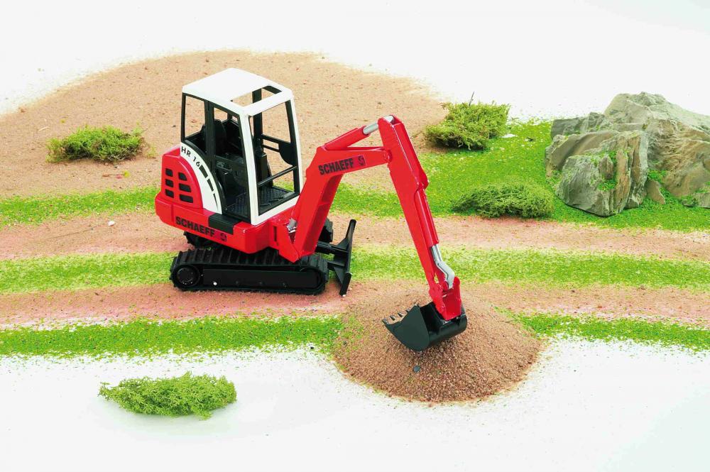 Bruder Spielfahrzeug Baustelle Bagger Schaeff HR16 Mini-Bagger 02432