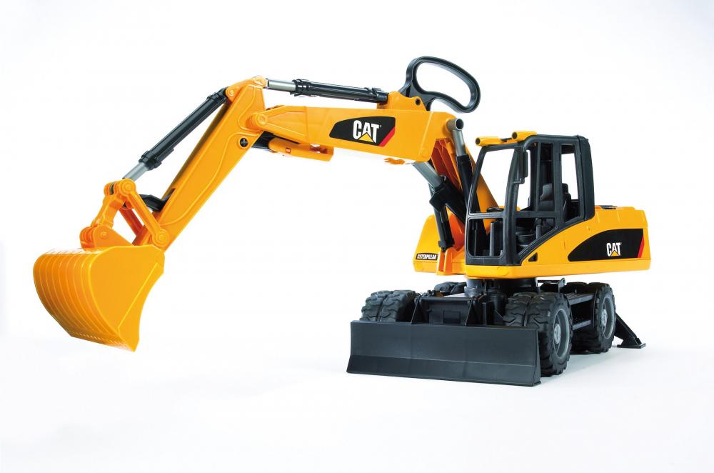Bruder Spielfahrzeug Baustelle Bagger Cat Mobilbagger 02445