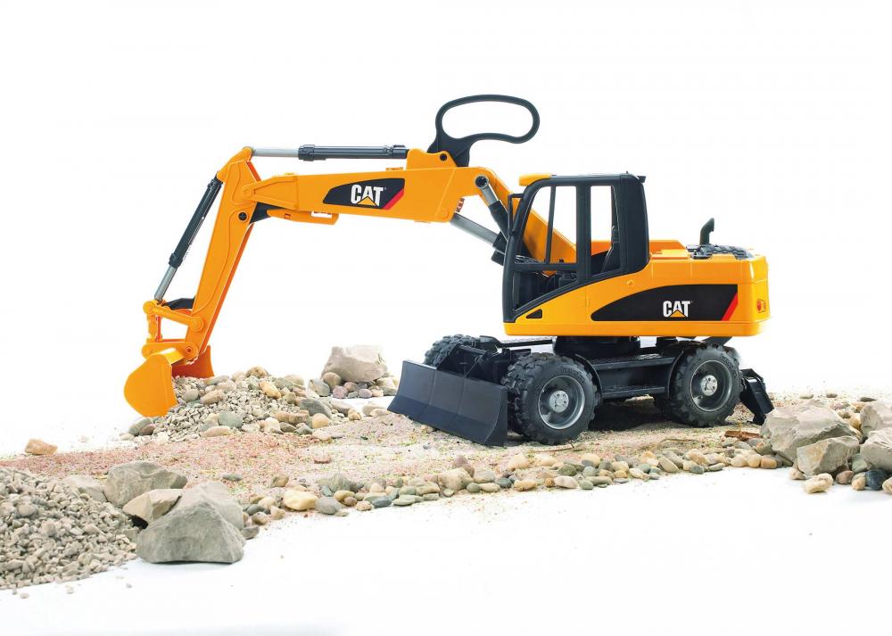 Bruder Spielfahrzeug Baustelle Bagger Cat Mobilbagger 02445
