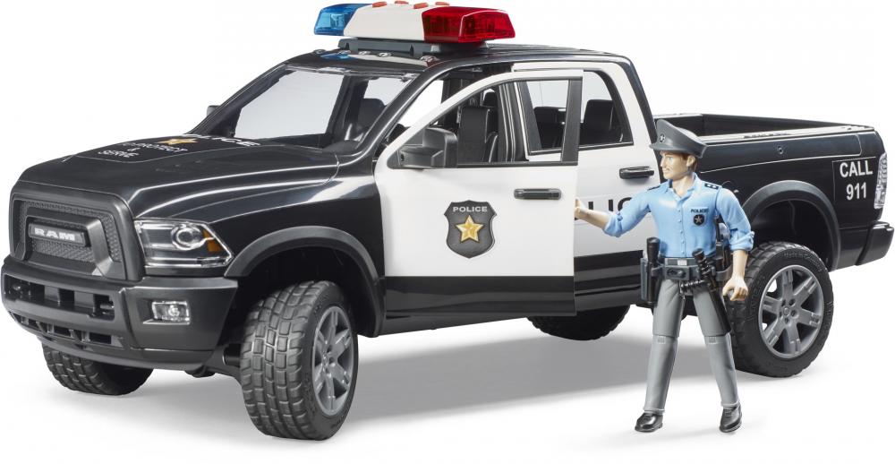 Bruder Spielfahrzeug Polizei RAM 2500 Polizei Pickup mit Polizist und Ausstattung 02505