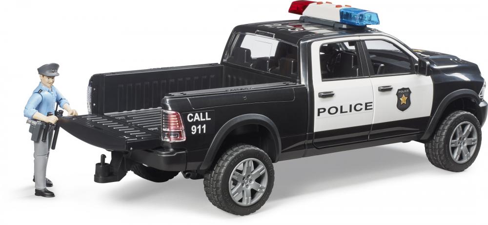 Bruder Spielfahrzeug Polizei RAM 2500 Polizei Pickup mit Polizist und Ausstattung 02505