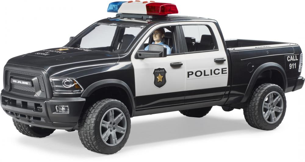 Bruder Spielfahrzeug Polizei RAM 2500 Polizei Pickup mit Polizist und Ausstattung 02505