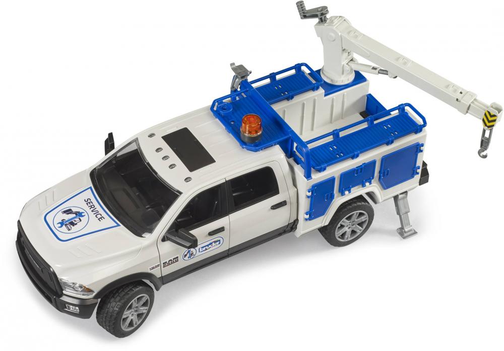 Bruder Spielfahrzeug Nutzfahrzeug Service-Fahrzeuge RAM 2500 Service Truck mit Rundumleuchte 02509