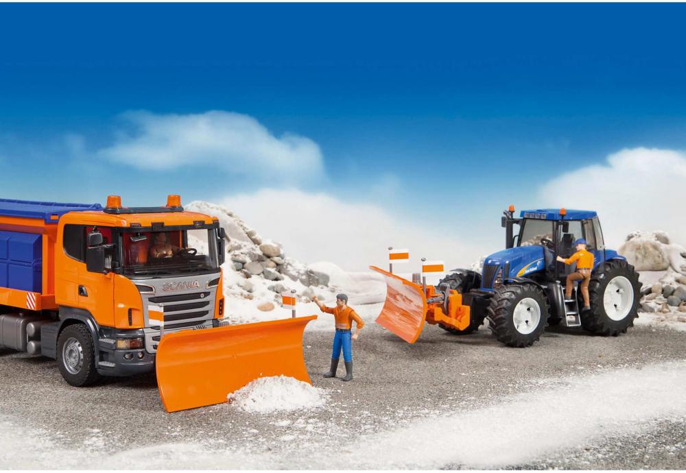 Bruder Spielfahrzeug Baustelle Service-Fahrzeuge Zubehör: Straßen-Räumschild 02582