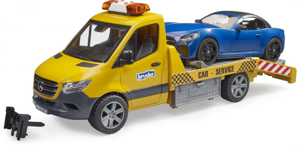 Bruder Spielfahrzeug Service-Fahrzeuge MB Sprinter Autotransporter L+S Modul Roadster 02675