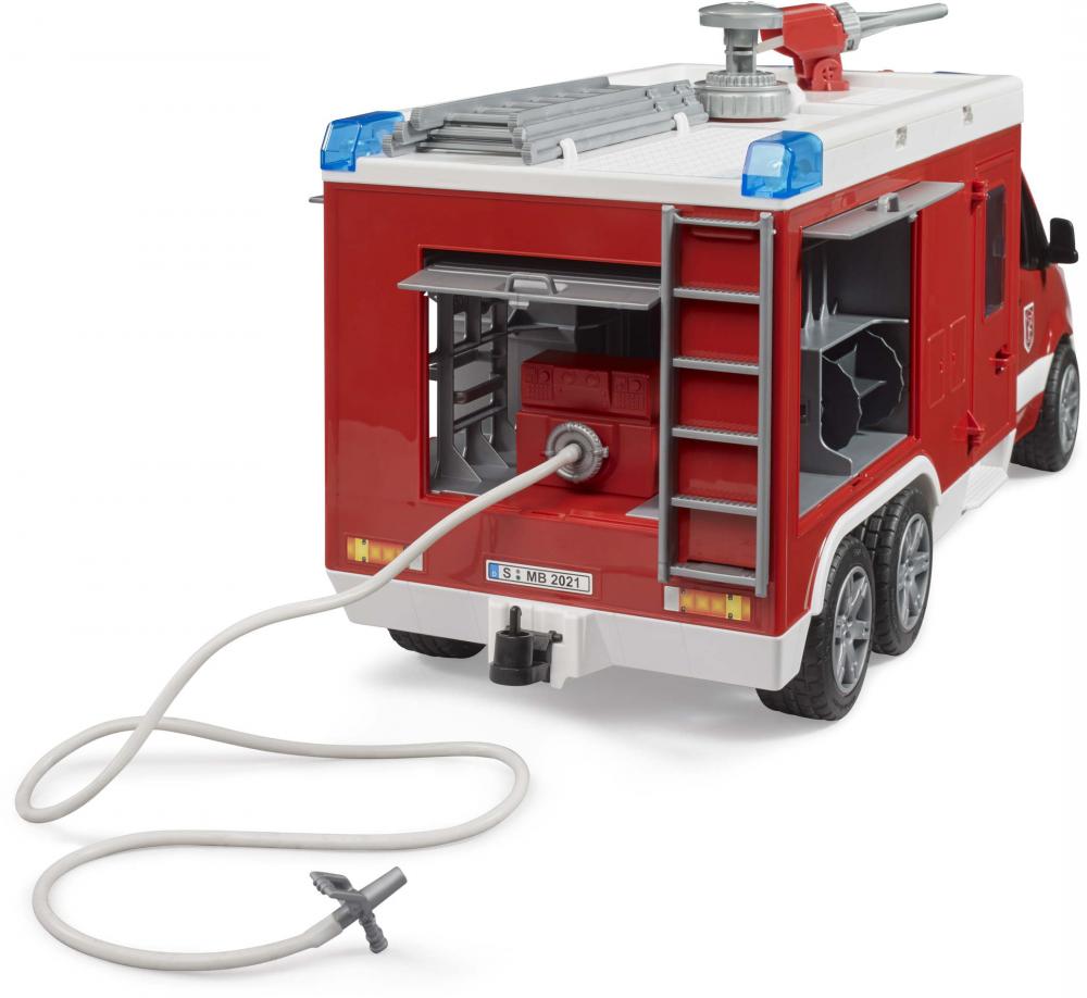 Bruder Spielfahrzeug Feuerwehr MB Sprinter Feuerwehrrüstwagen mit Light + Sound Modul 02680